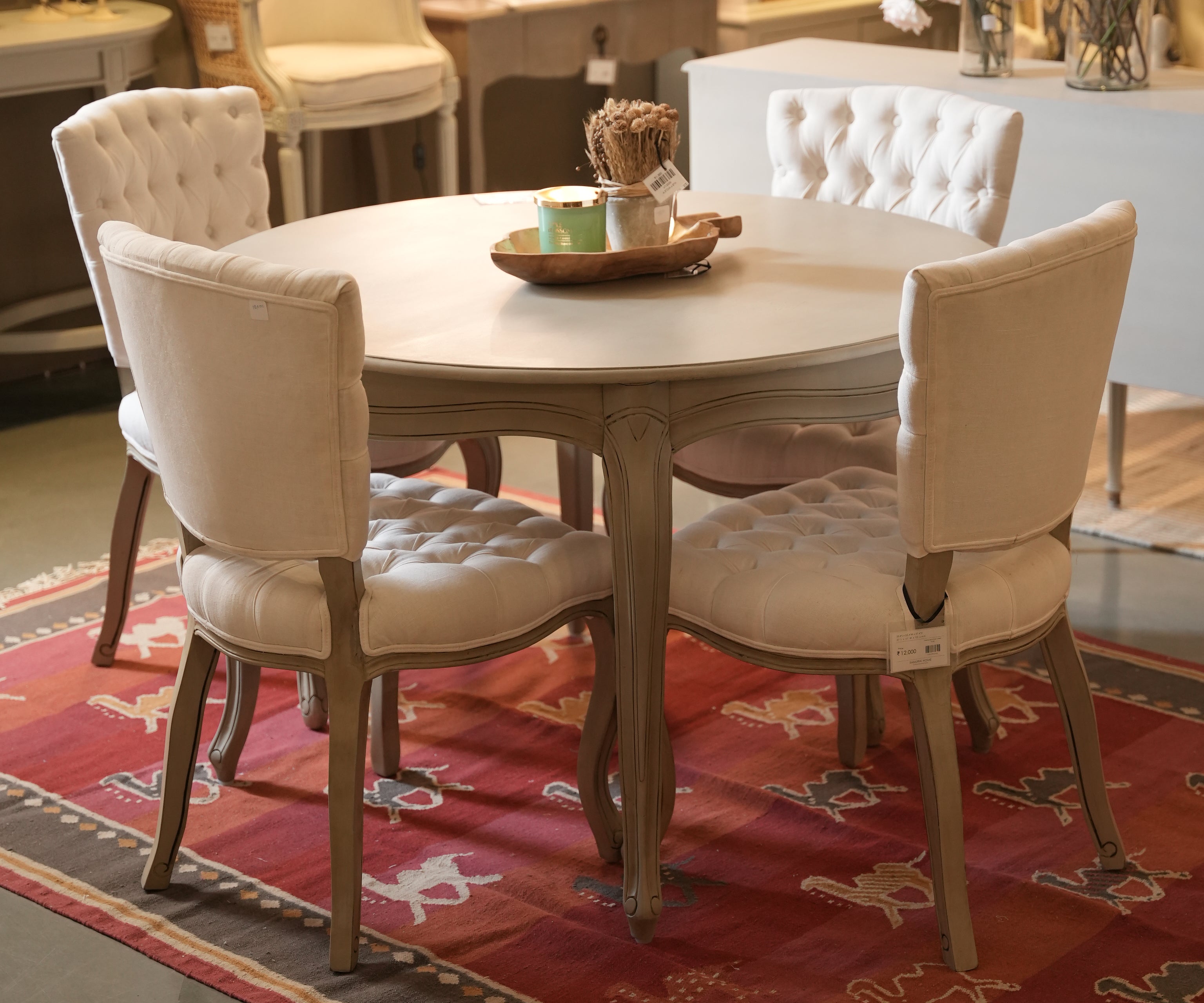 Gustavian-Style Tufted Chair