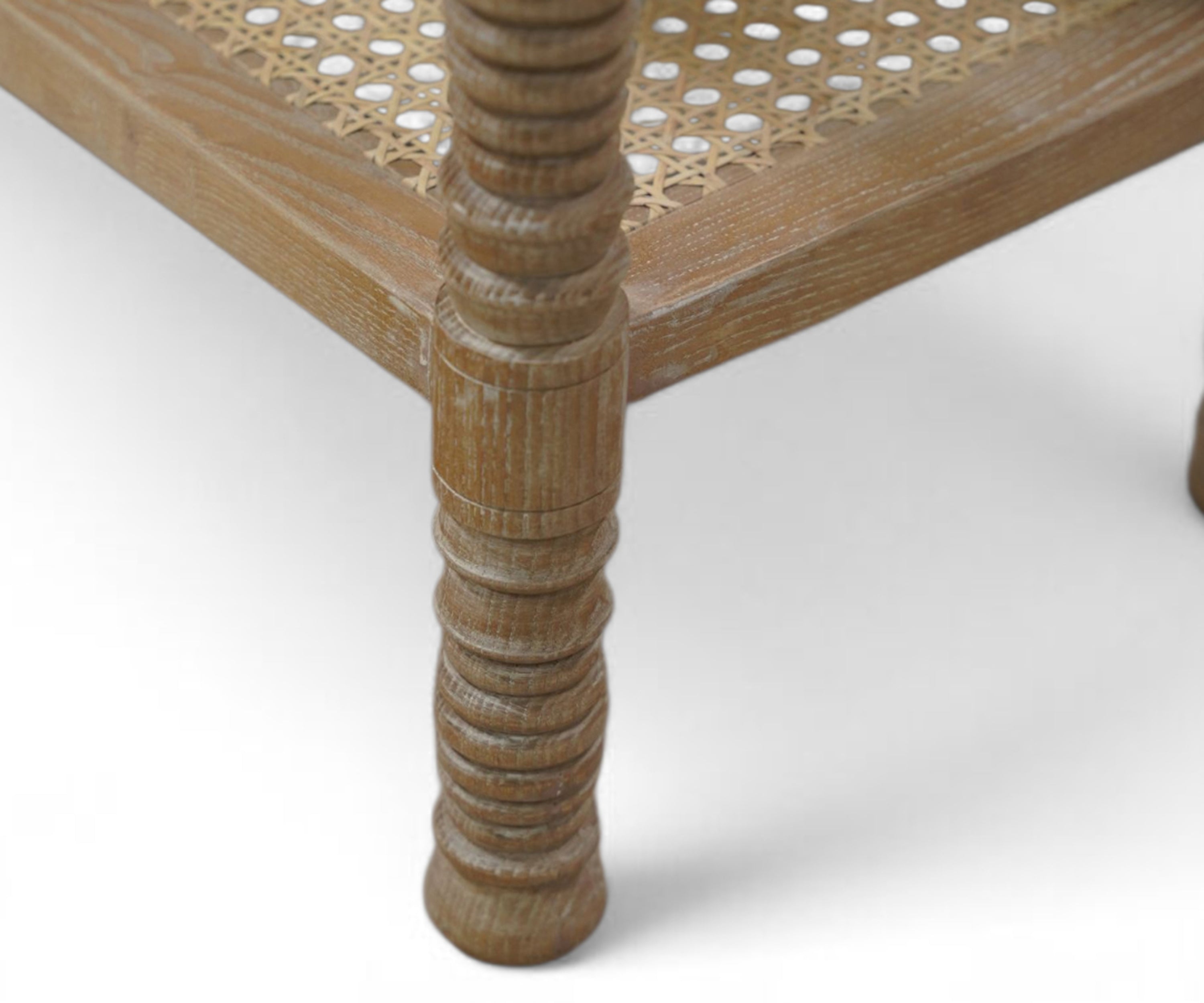 French Cane console table