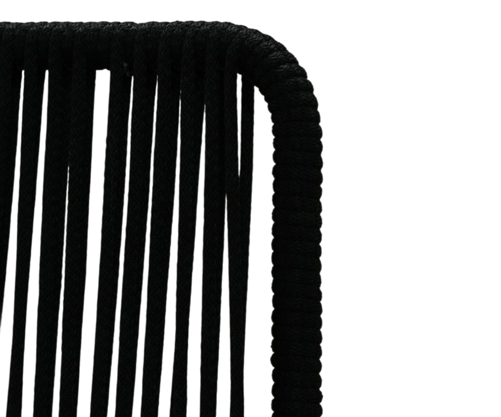 Sleek Rope Back Bar Stool