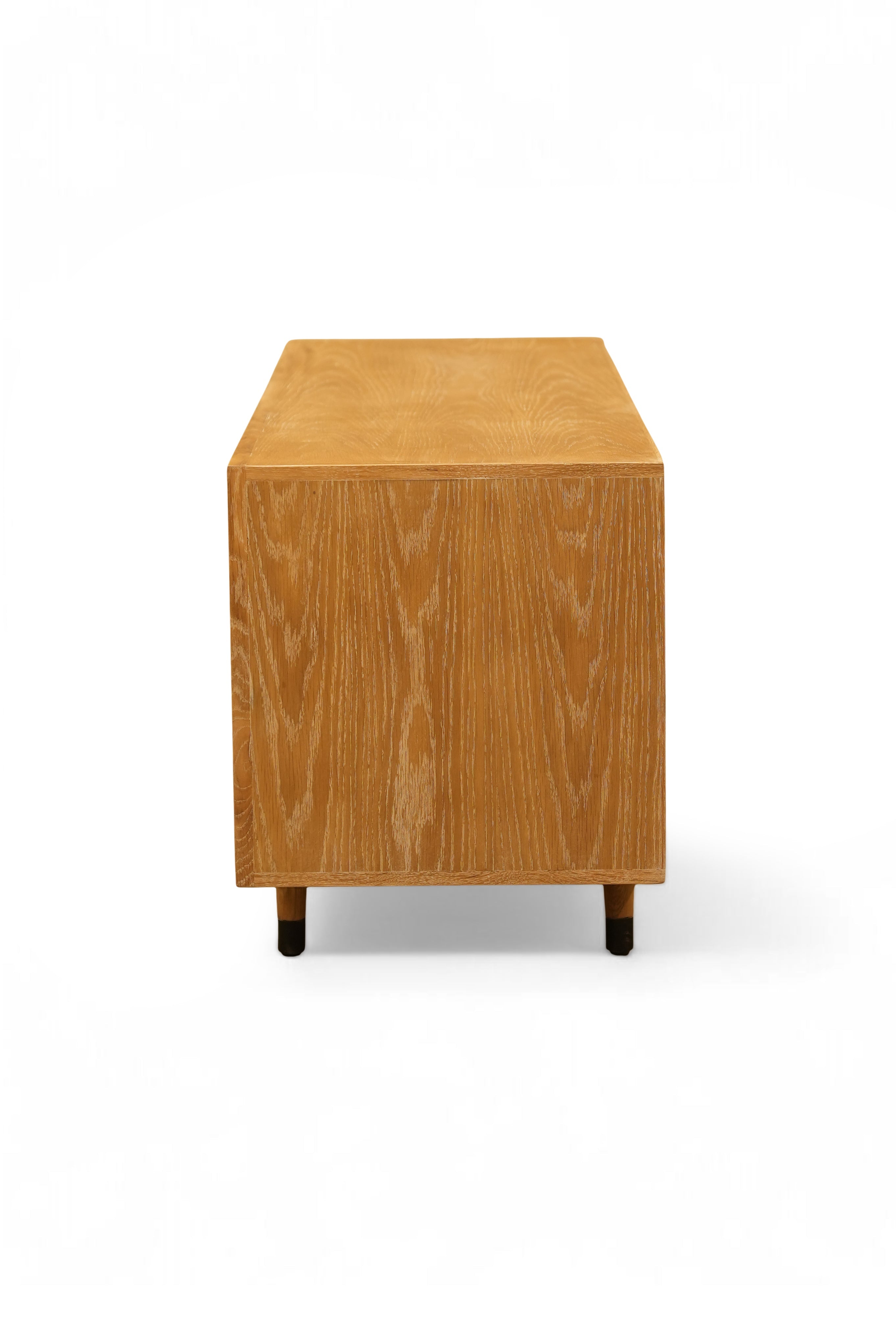 Harbor Oak Glass-Door Media Cabinet