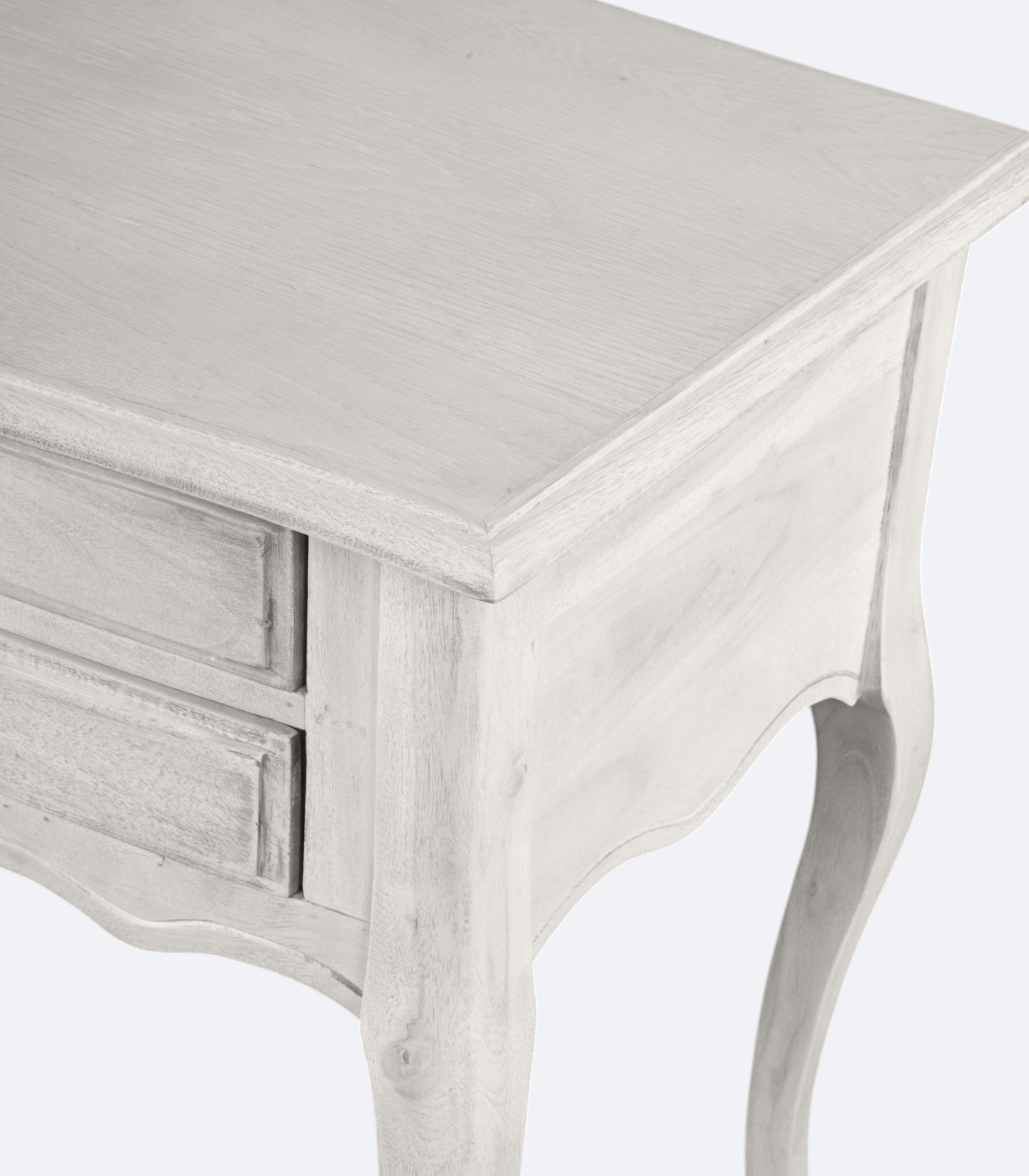 French Bedside Table with Scalloped Edge