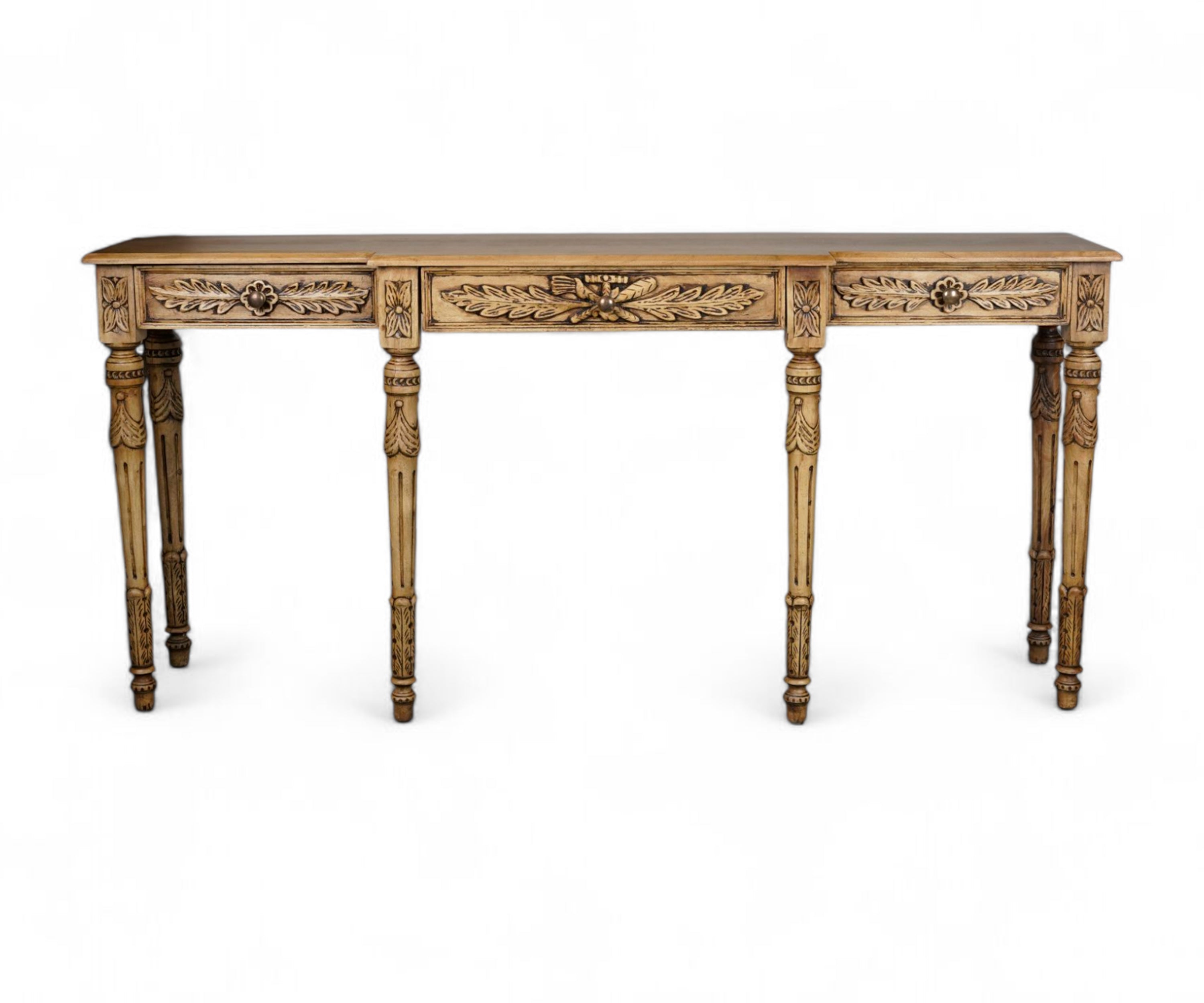 Imperial 6 Leg Console Carved