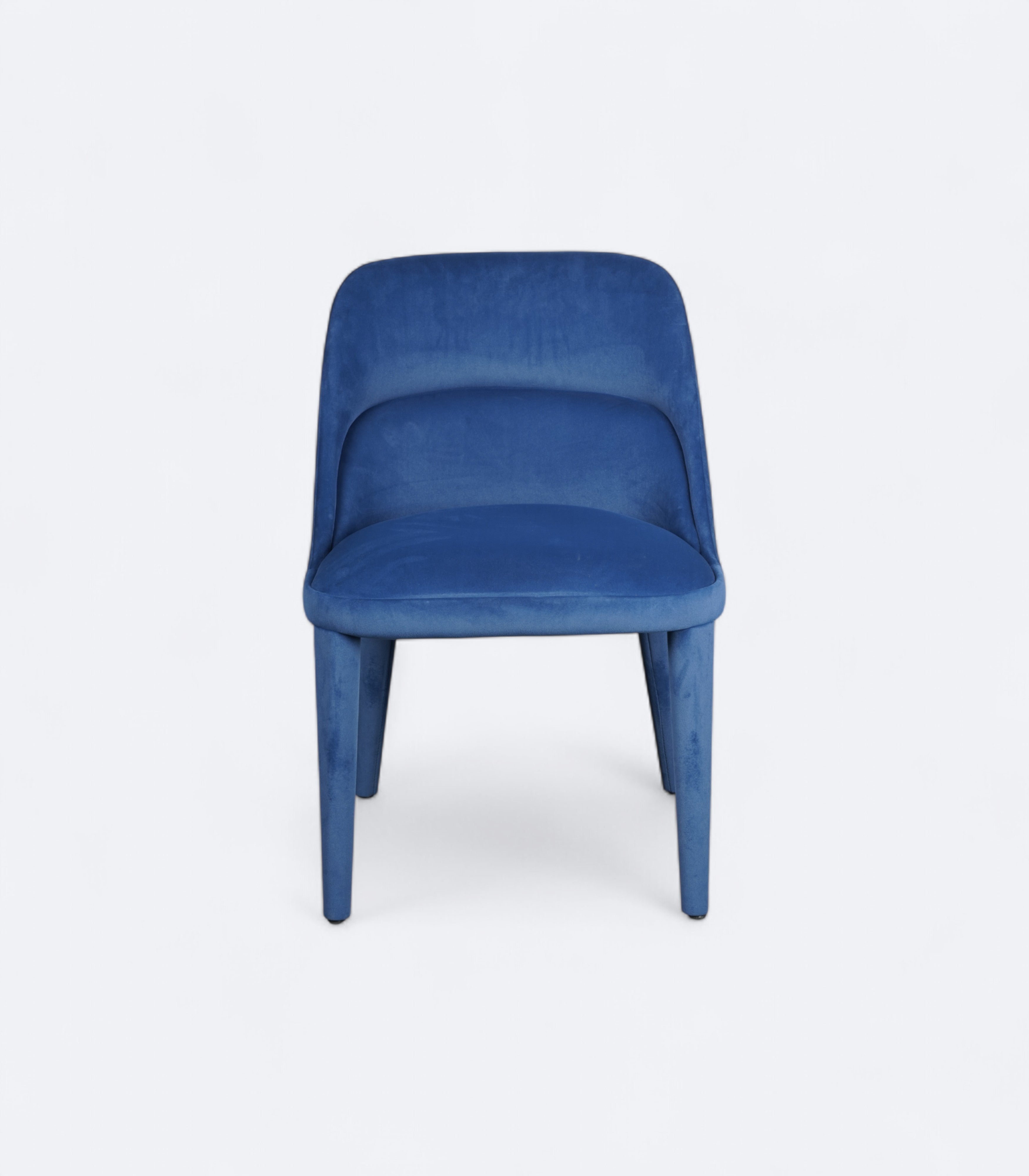 Low-Profile Modern Dining Chair in Velvet