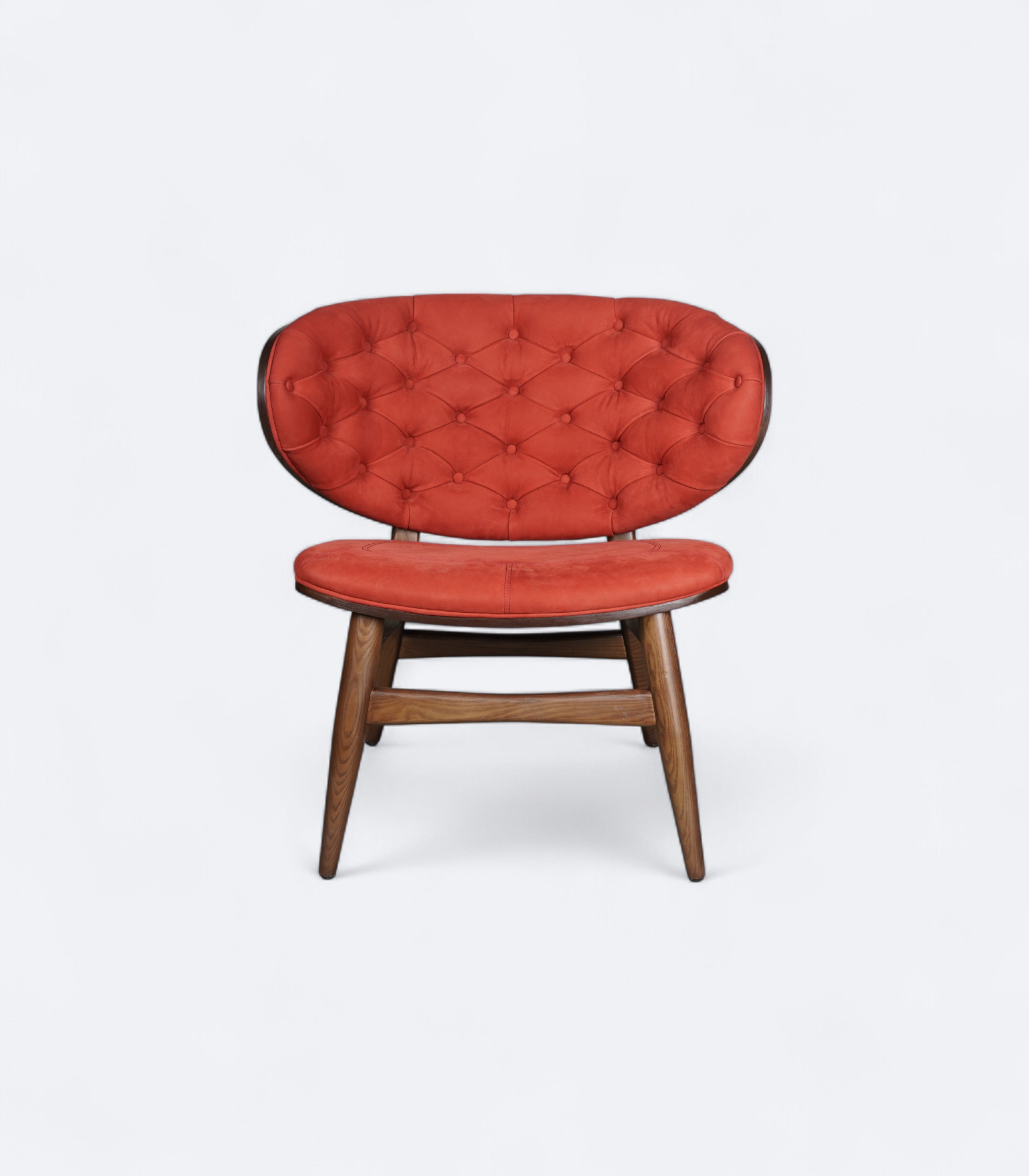 Mid-Century Tufted Velvet Armchair