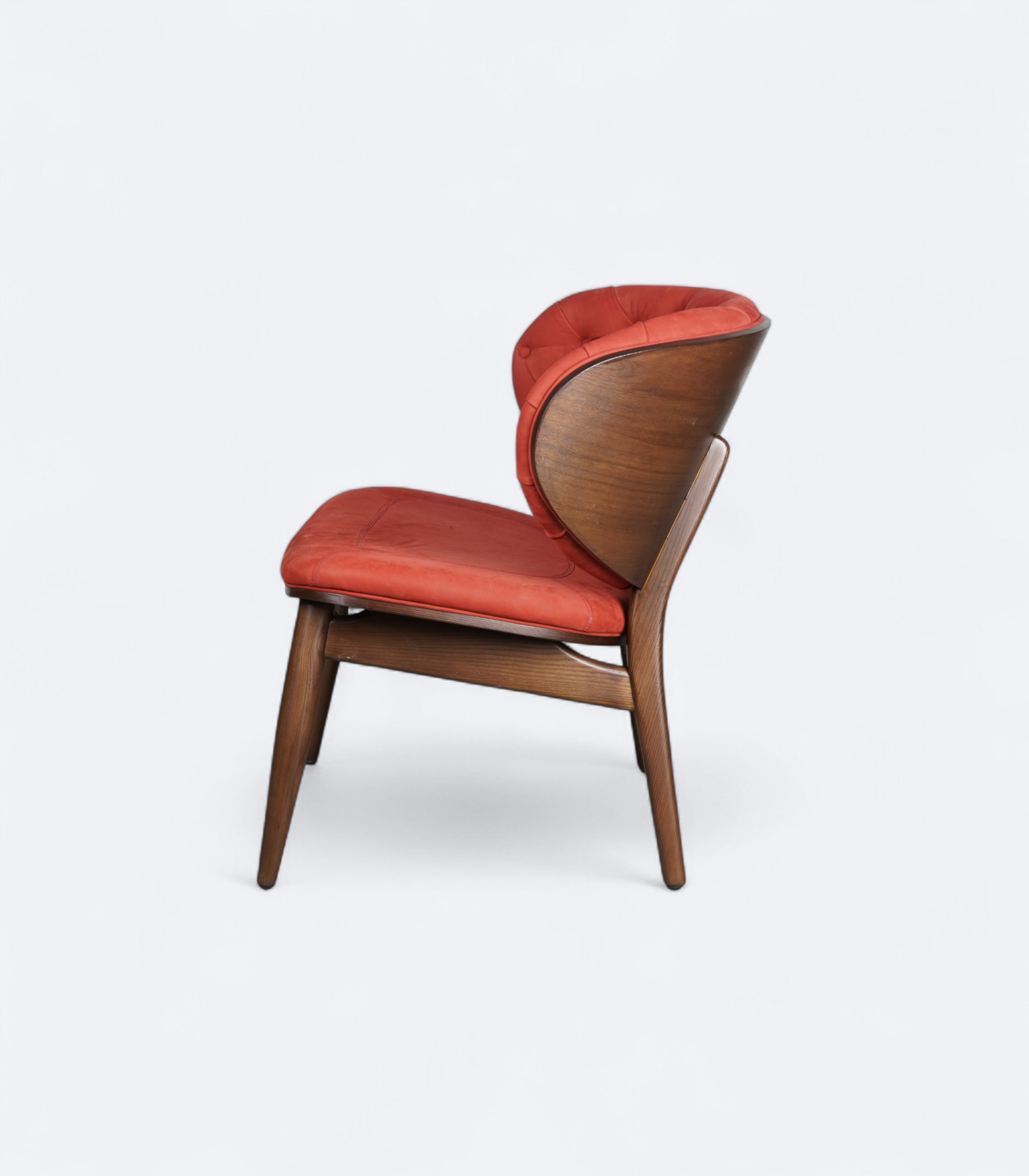 Mid-Century Tufted Velvet Armchair