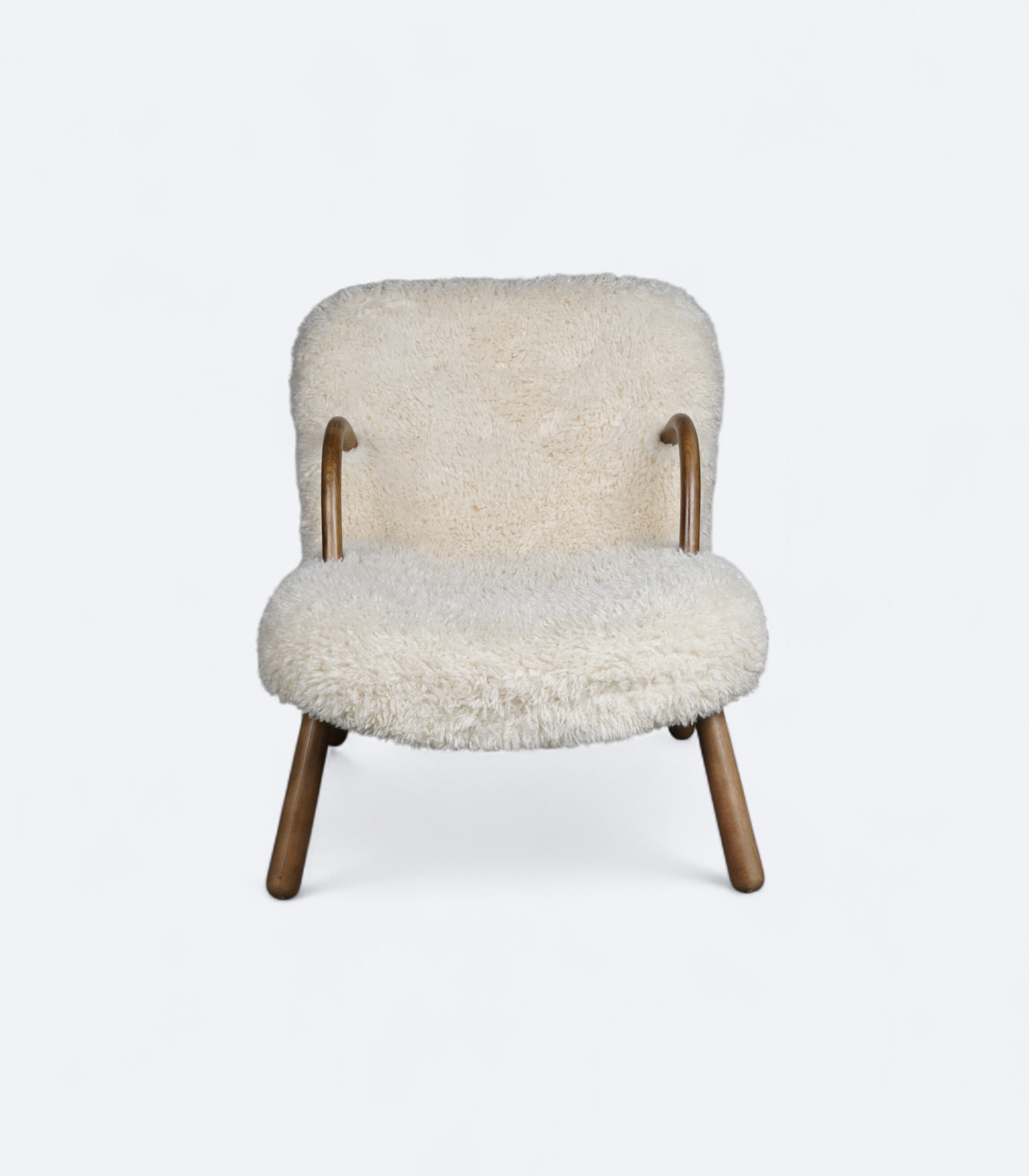 Scandi-Inspired Nordic Minimalist Bouclé Armchair