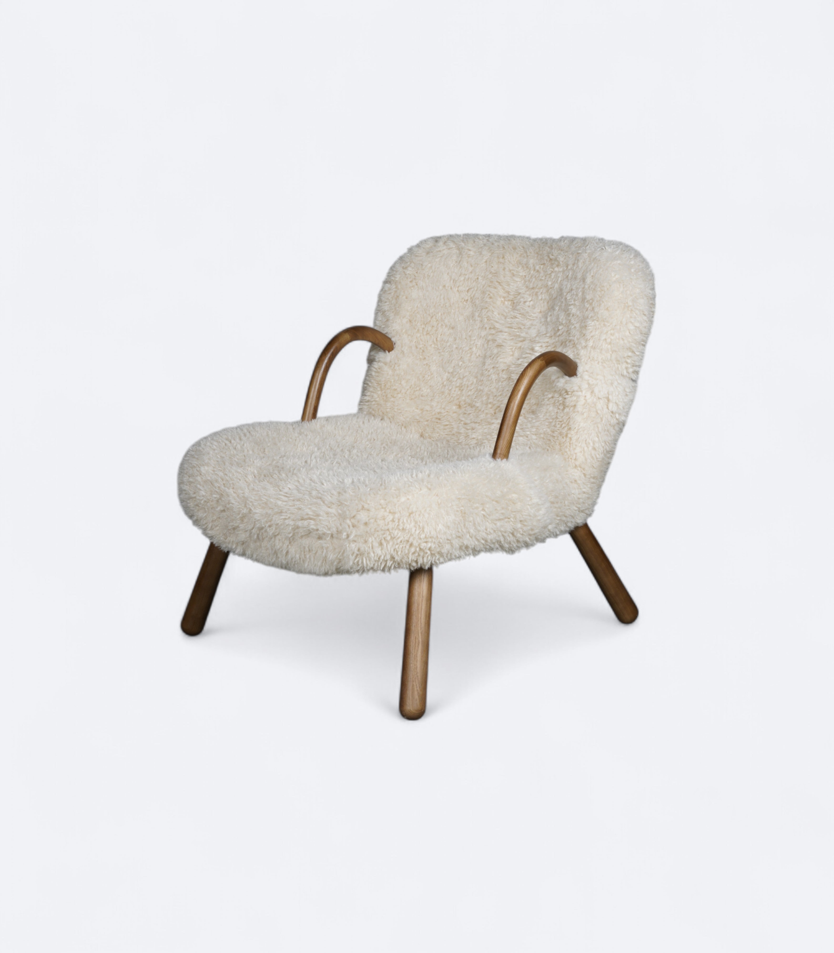 Scandi-Inspired Nordic Minimalist Bouclé Armchair