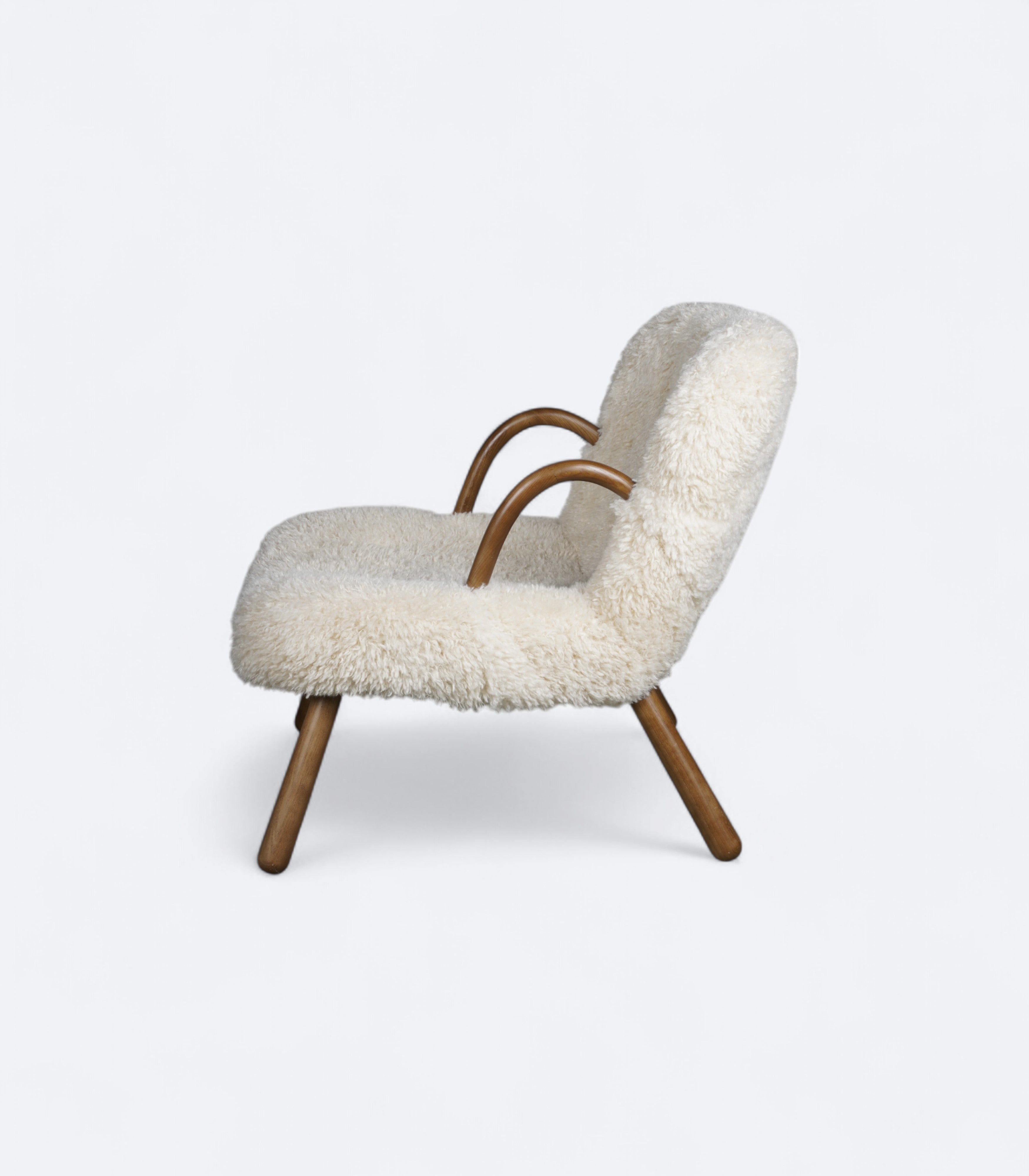 Scandi-Inspired Nordic Minimalist Bouclé Armchair