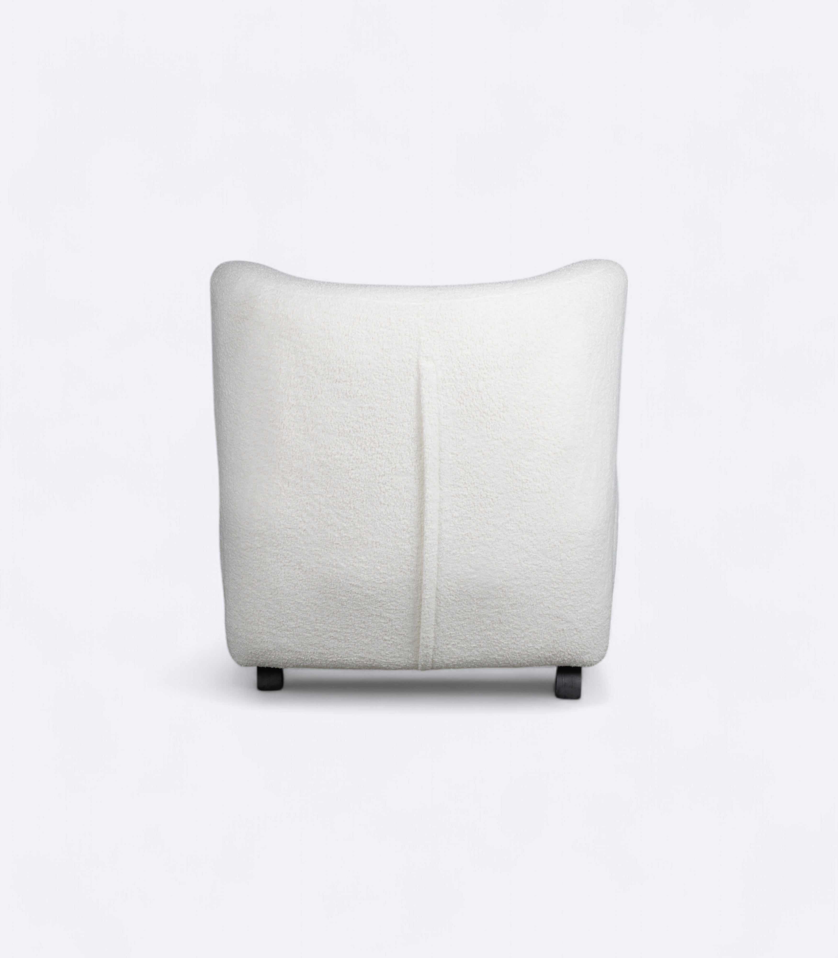 Oversized Italian Armchair in Bouclé