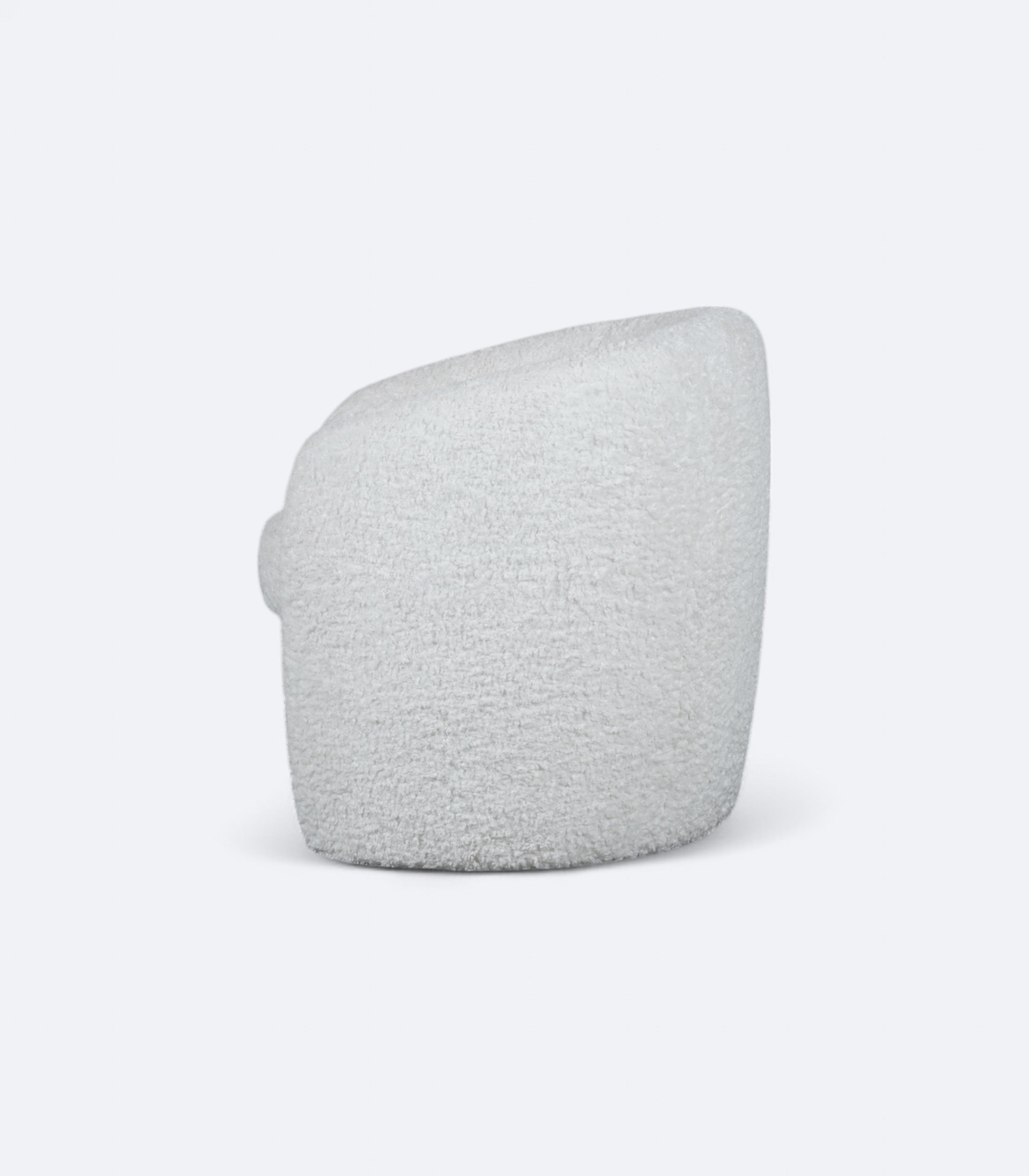 Modern Amoais Armchair in Cloud White
