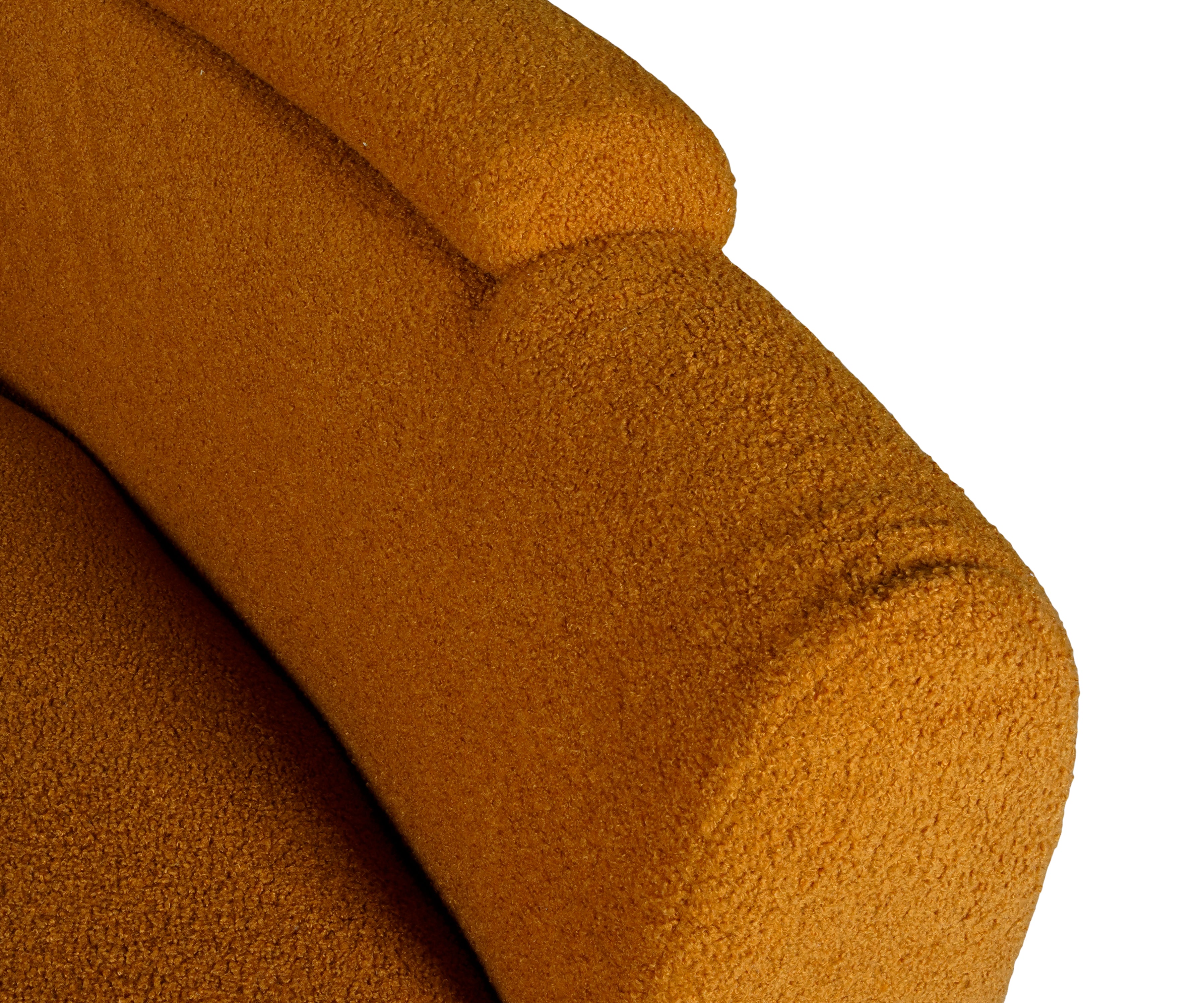 Sunset Range: The orange curve sofa