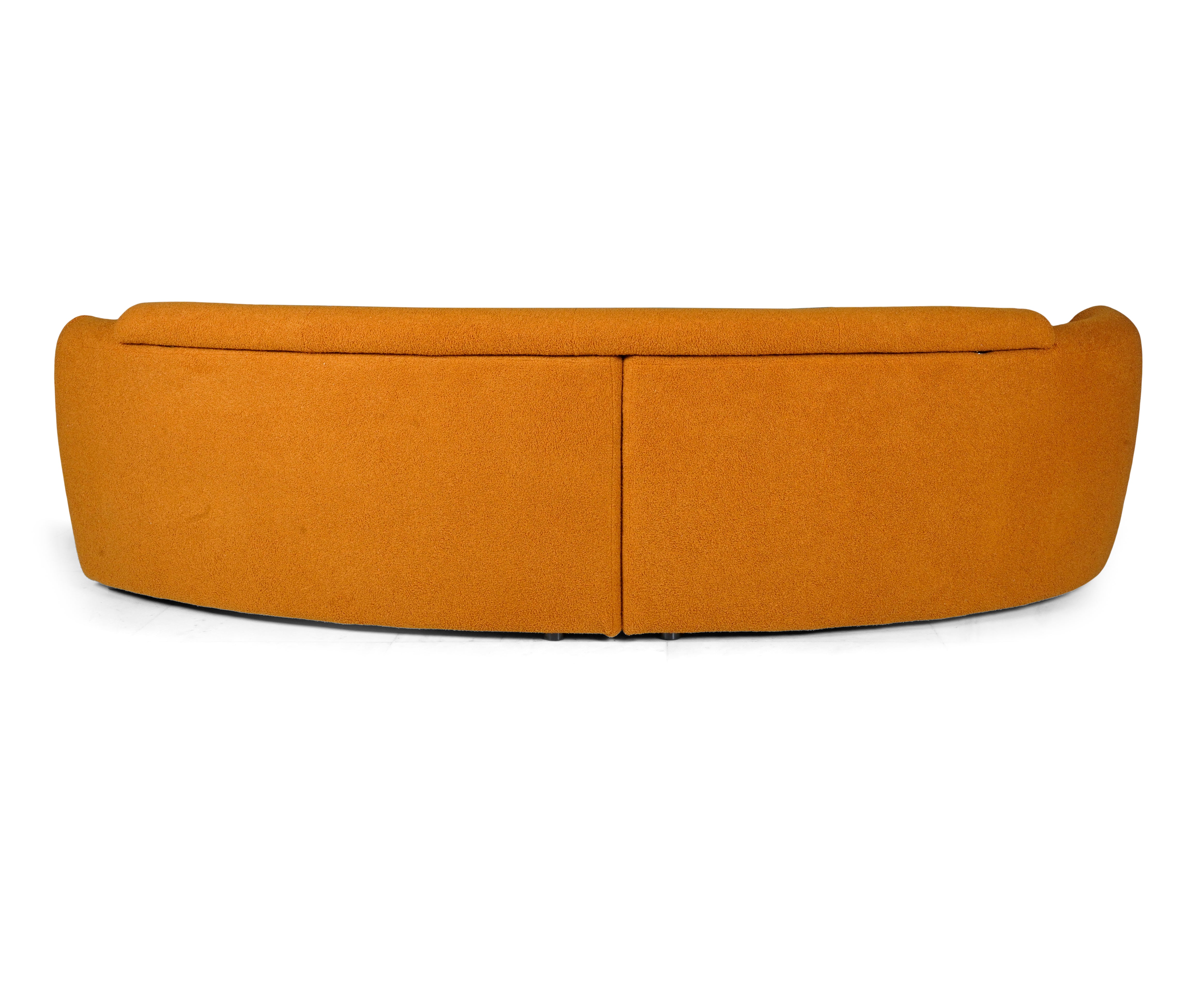 Sunset Range: The orange curve sofa