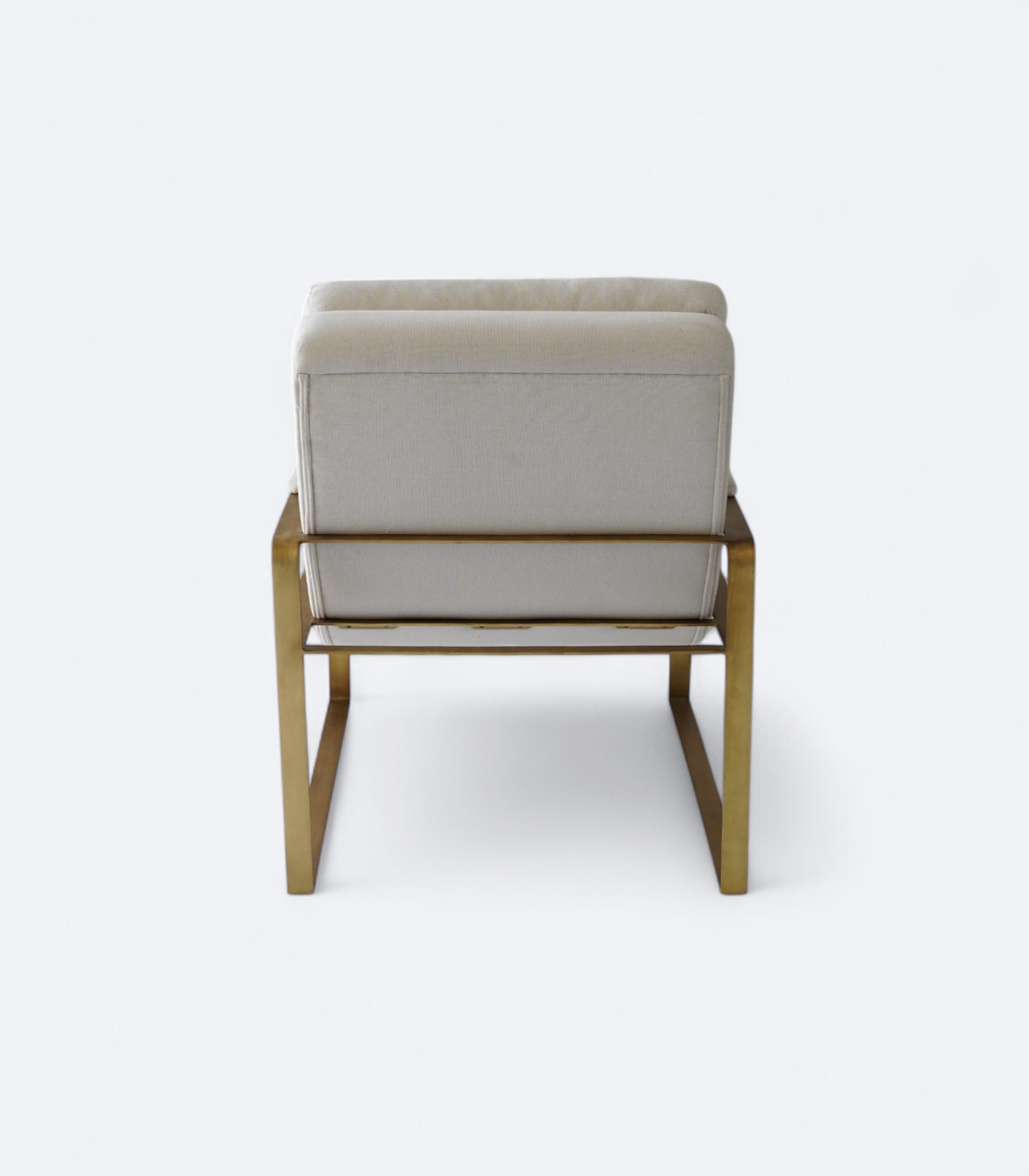 Sculptural Metal Lounge Chair in Bouclé & Foam