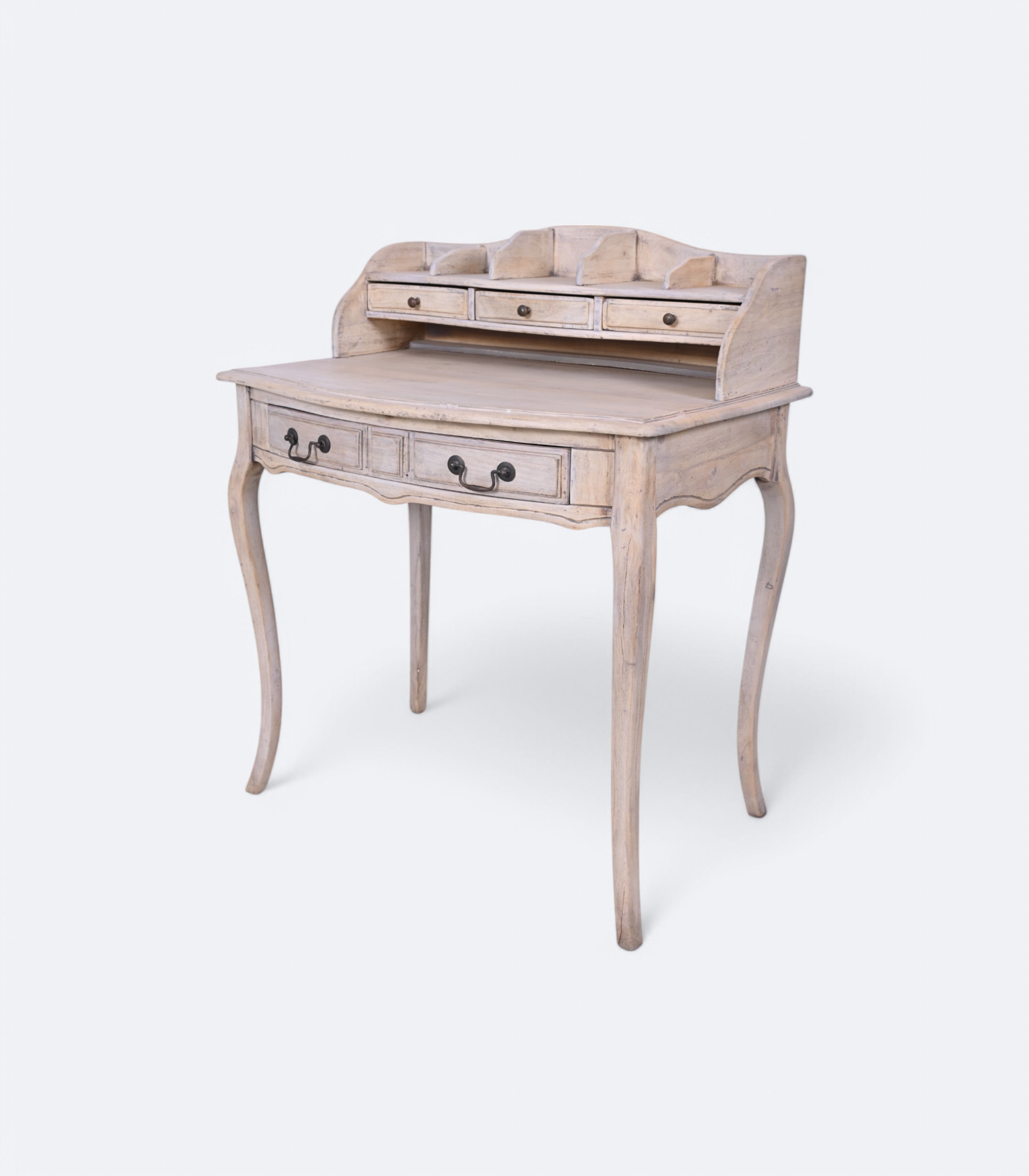 Distressed Study Desk with Raised Back