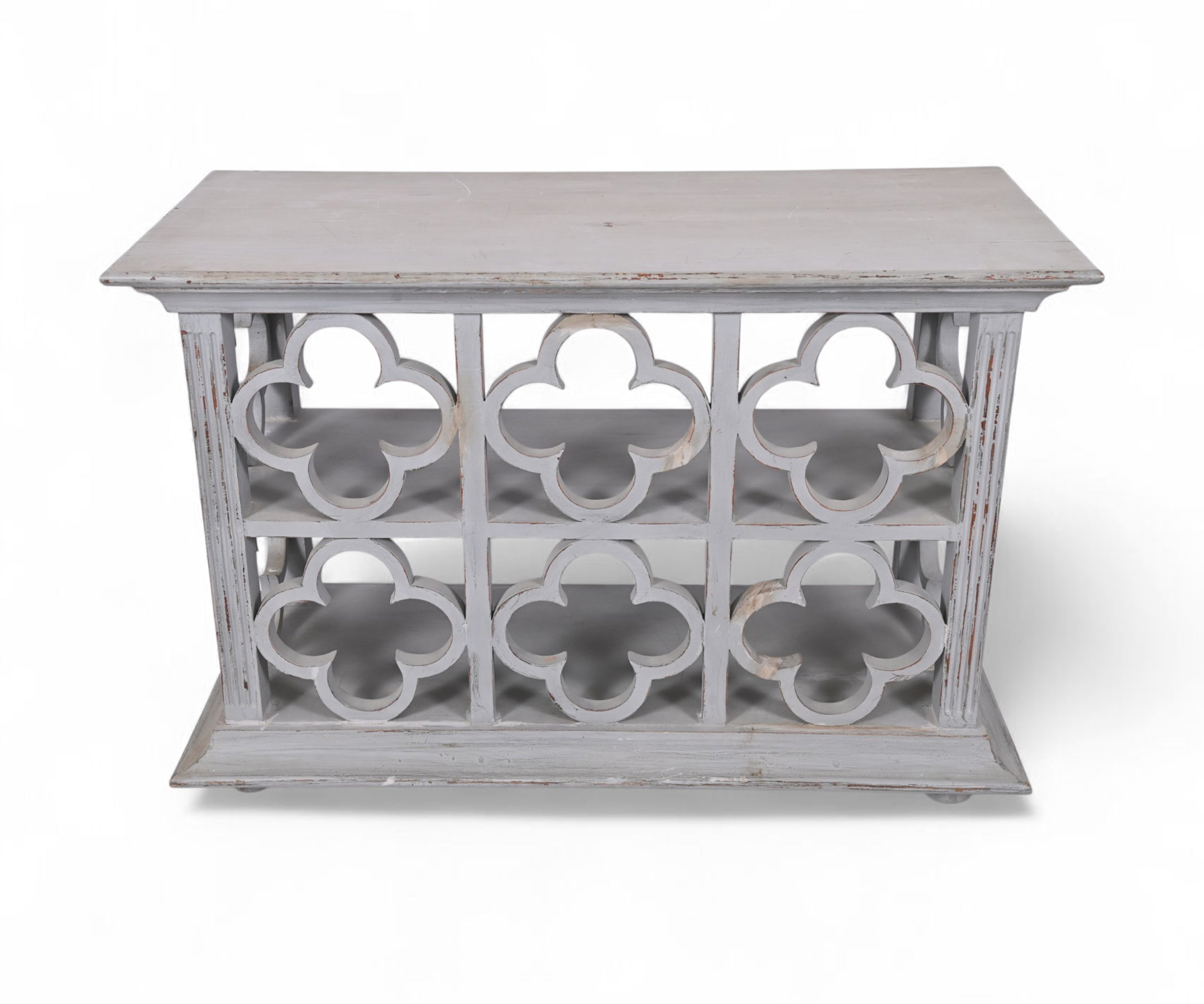 Jali Pattern Wooden Console