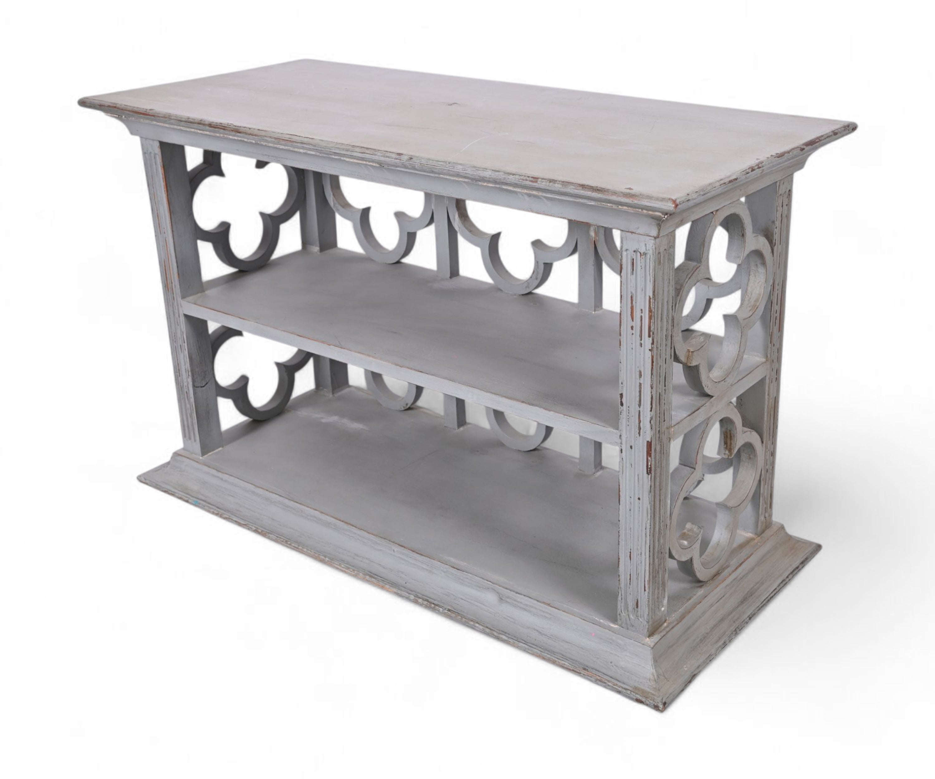 Jali Pattern Wooden Console