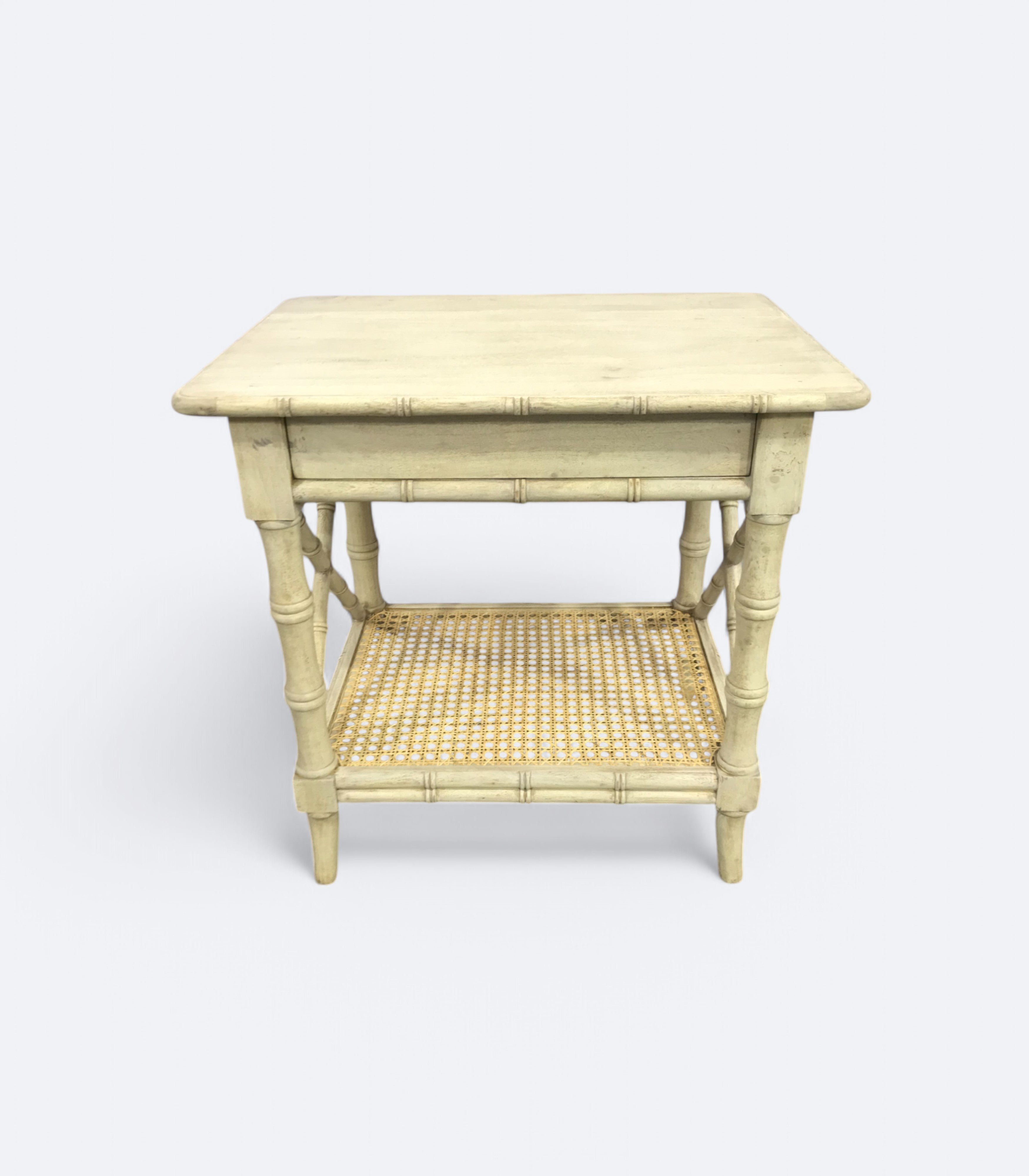 Classy Cross-Leg Cane Coffee Table