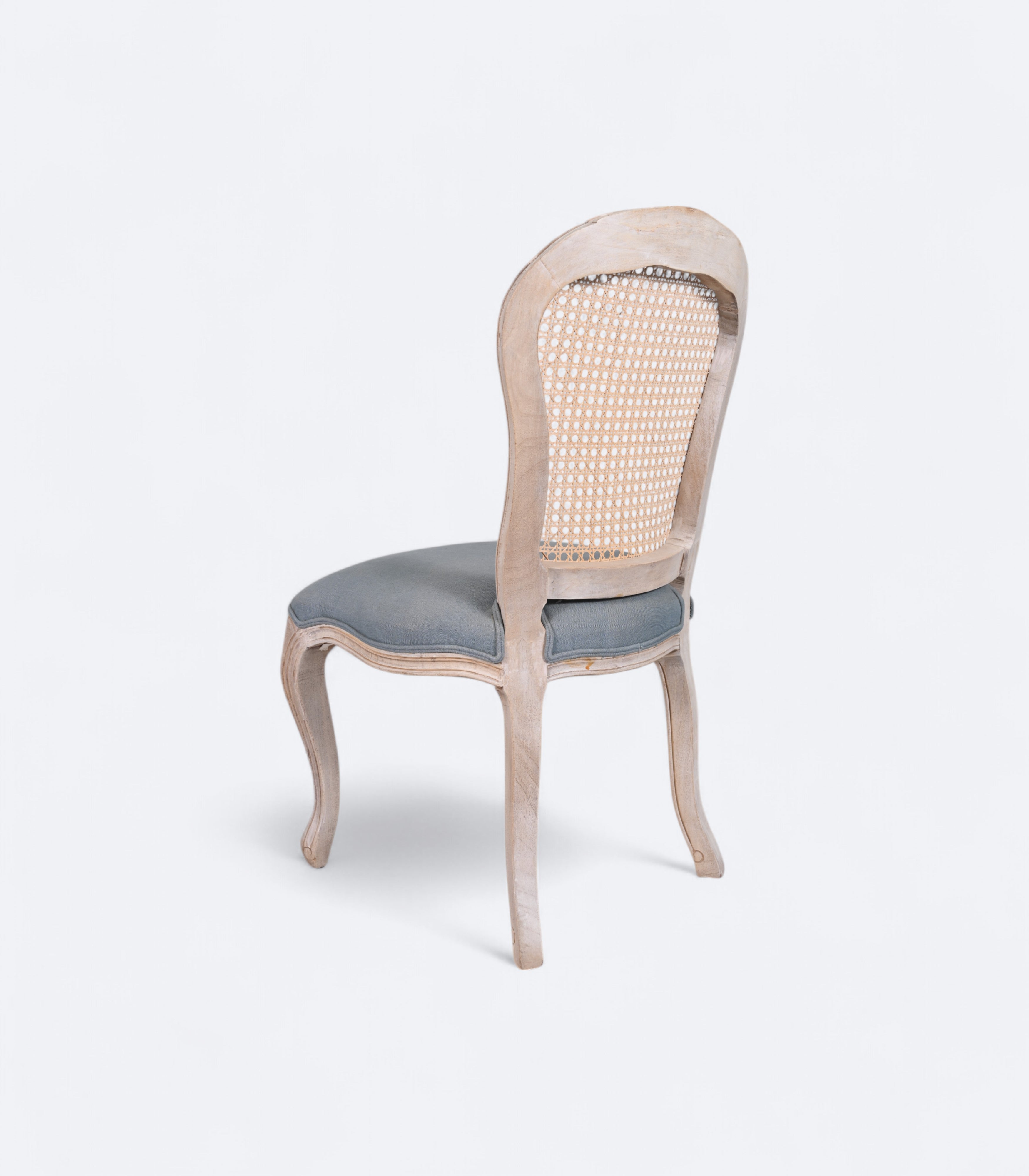 French Carved Cane Back Dining Chair