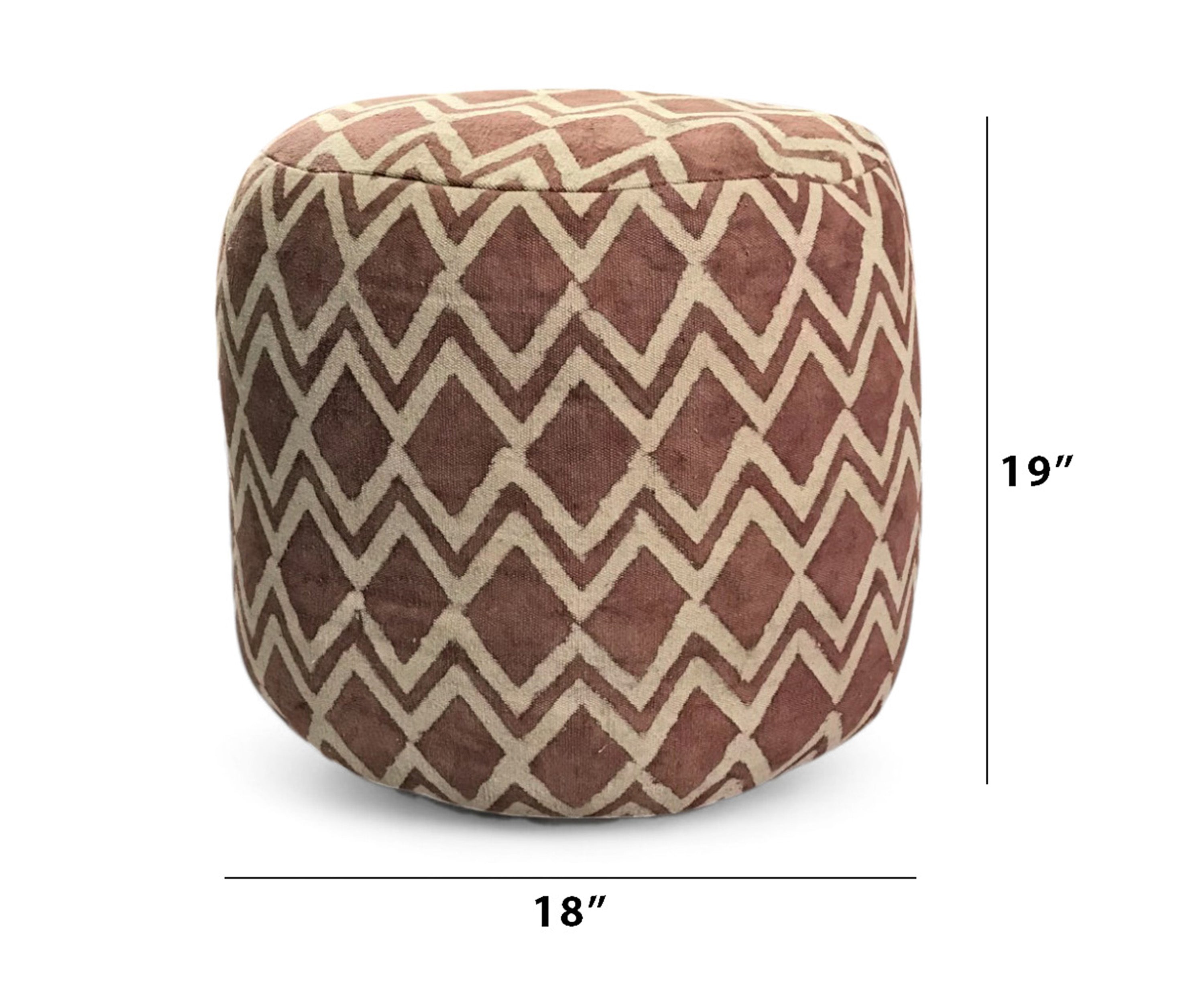 Printed  pouf