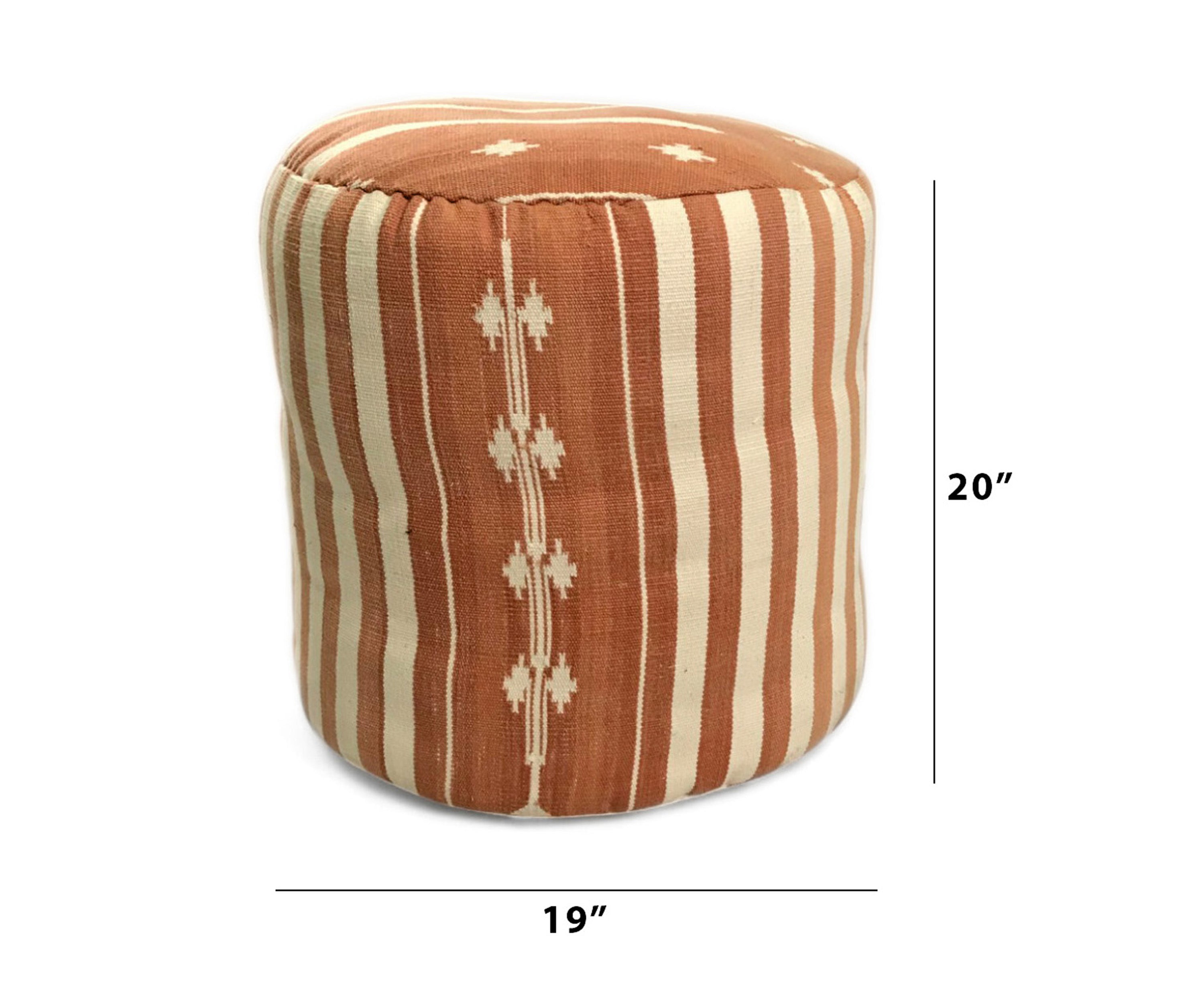 Stripe pouf